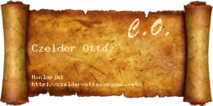 Czelder Ottó névjegykártya